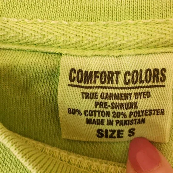 Women's Lime Green Colorful Fish Embroidered Sweatshirt Sz Small - Picture 2 of 7